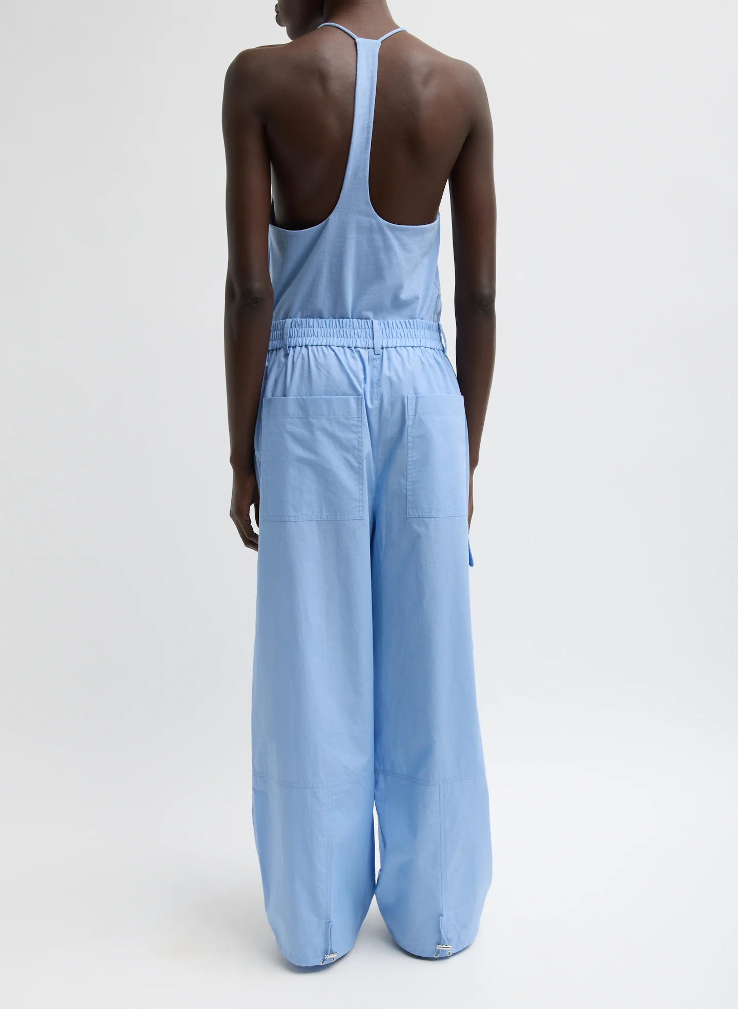 Vintage Cotton Wide Leg Pull On Cargo Pant - Image 5