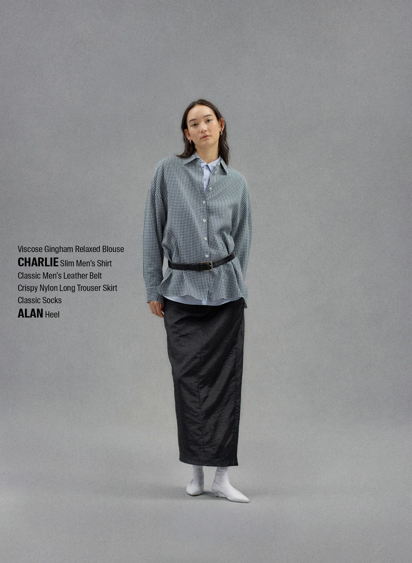 Viscose Gingham Oversized Shirt - Image 2