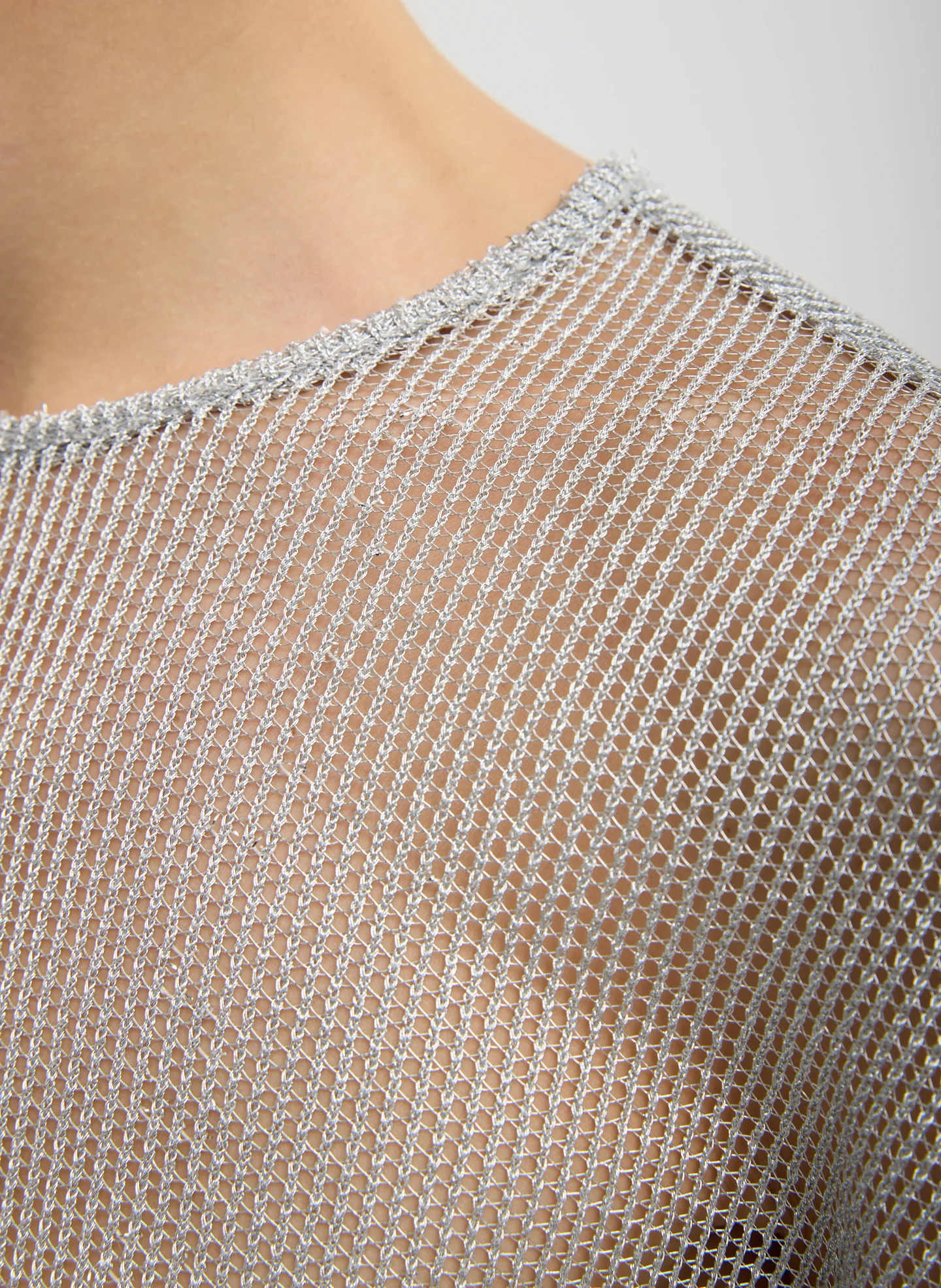 Viscose Metallic Mesh Easy T-Shirt - Image 6