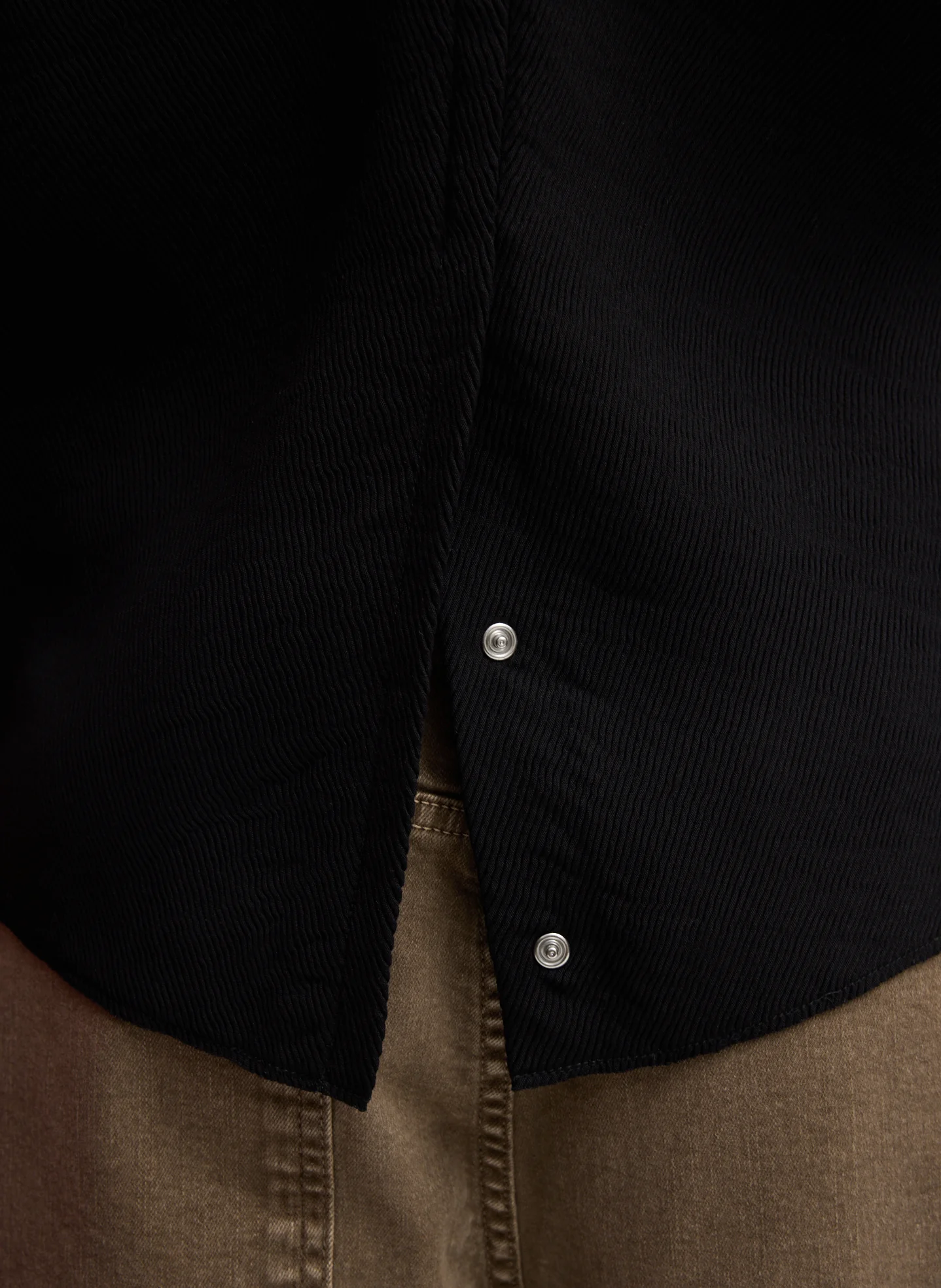 Viscose Plisse Hinged Long Sleeve Top - Image 6