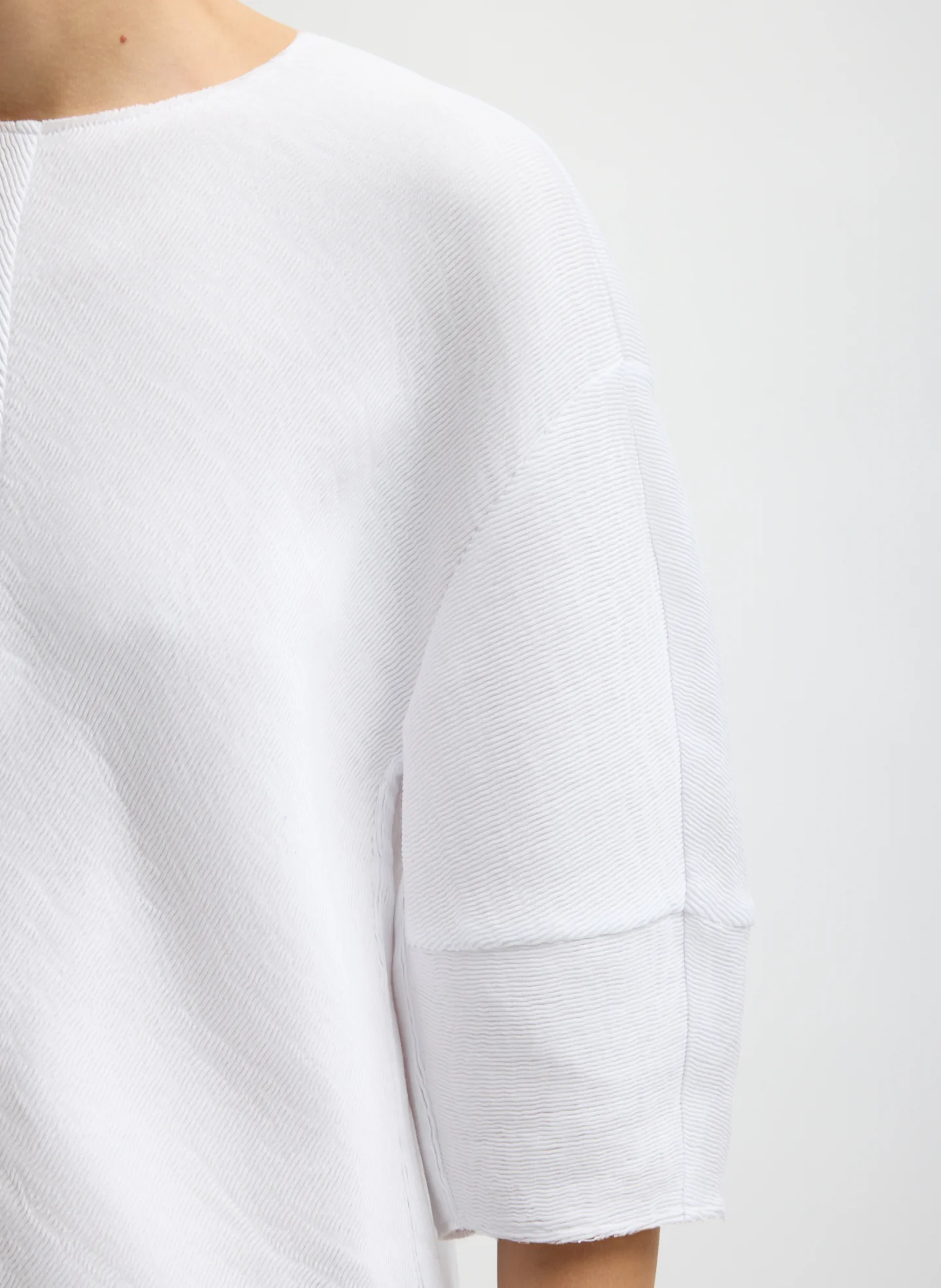 Viscose Plisse Hinged Short Sleeve Top - Image 5
