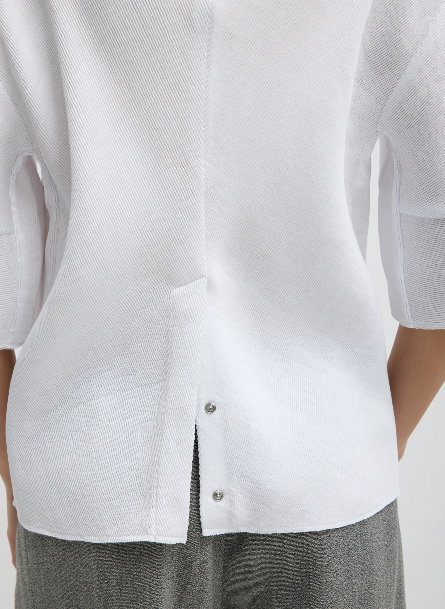 Viscose Plisse Hinged Short Sleeve Top - Image 8