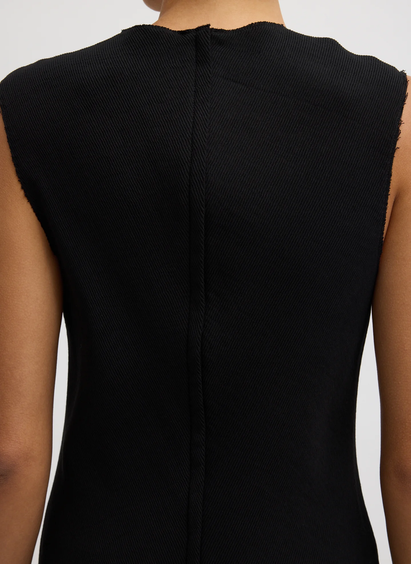 Viscose Plisse Sleeveless Bias Dress - Image 6