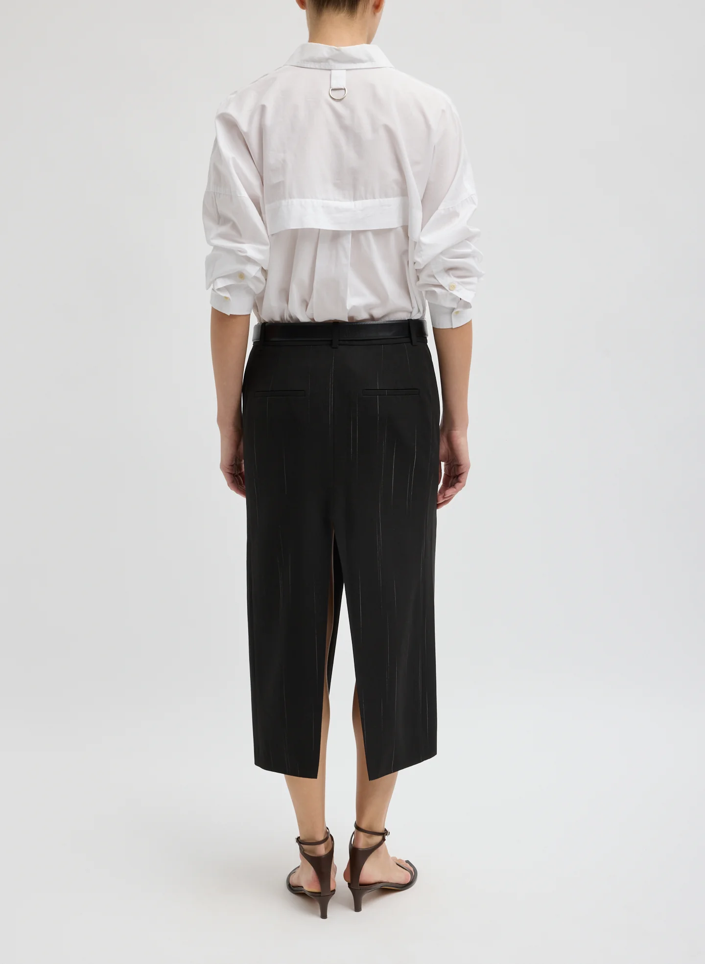 Viscose Suiting Midi Trouser Skirt - Image 5