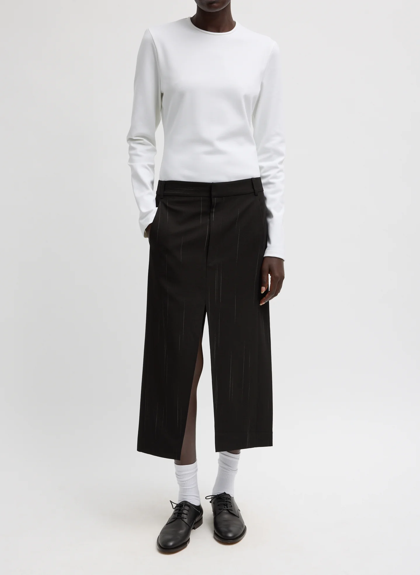 Viscose Suiting Midi Trouser Skirt - Image 7