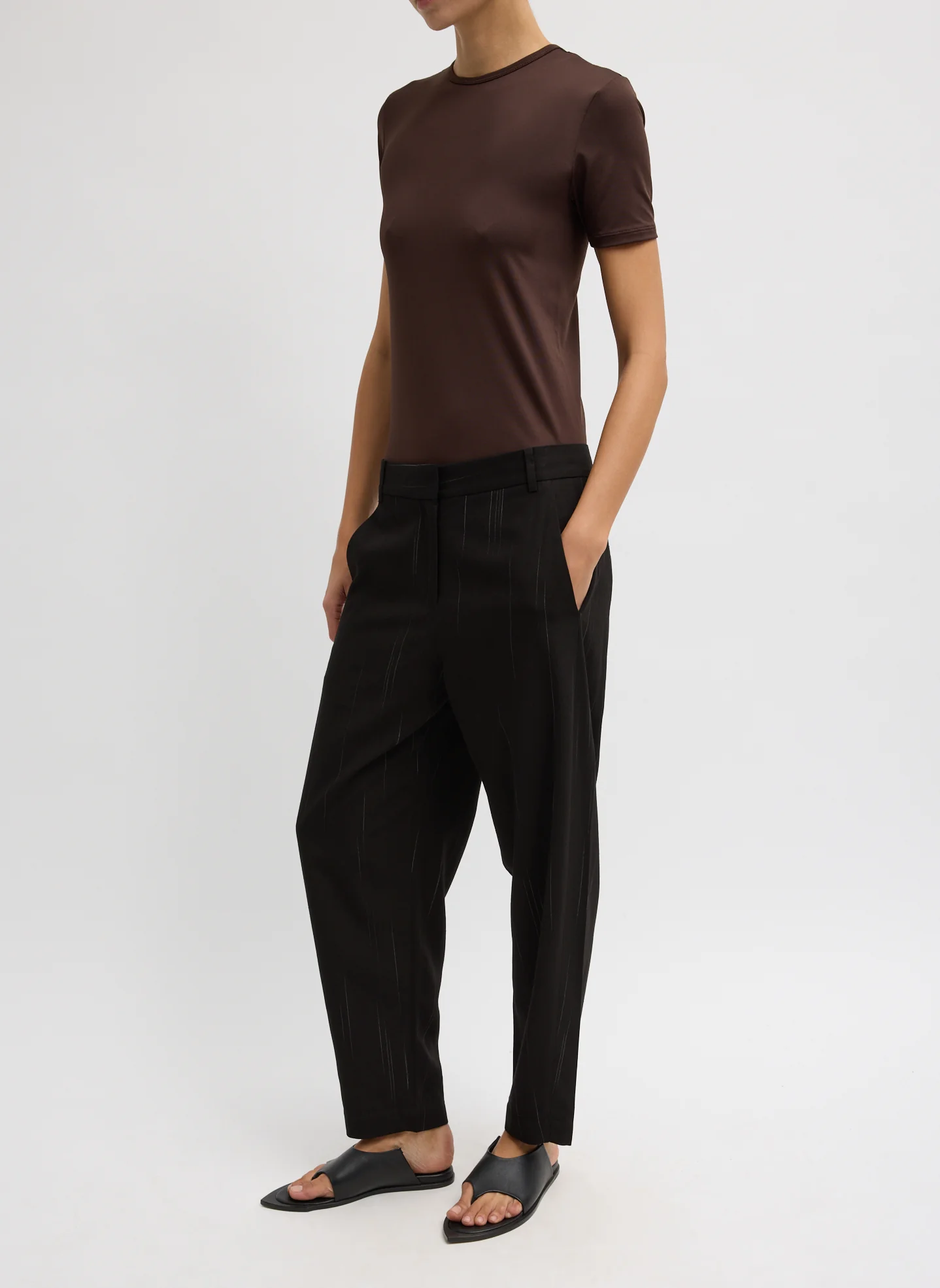Viscose Suiting Reese Curved Ankle Pant - Image 2