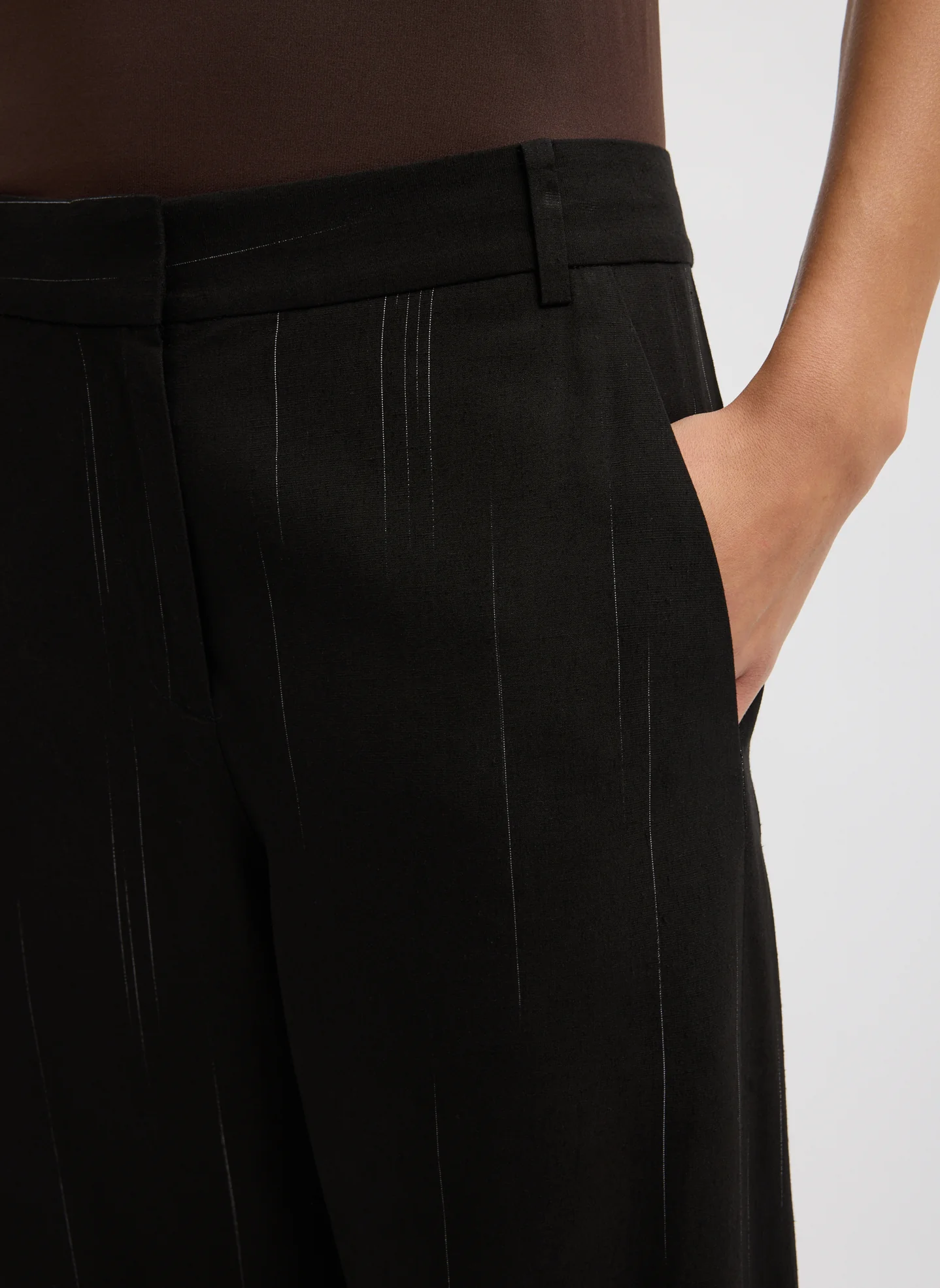 Viscose Suiting Reese Curved Ankle Pant - Image 4