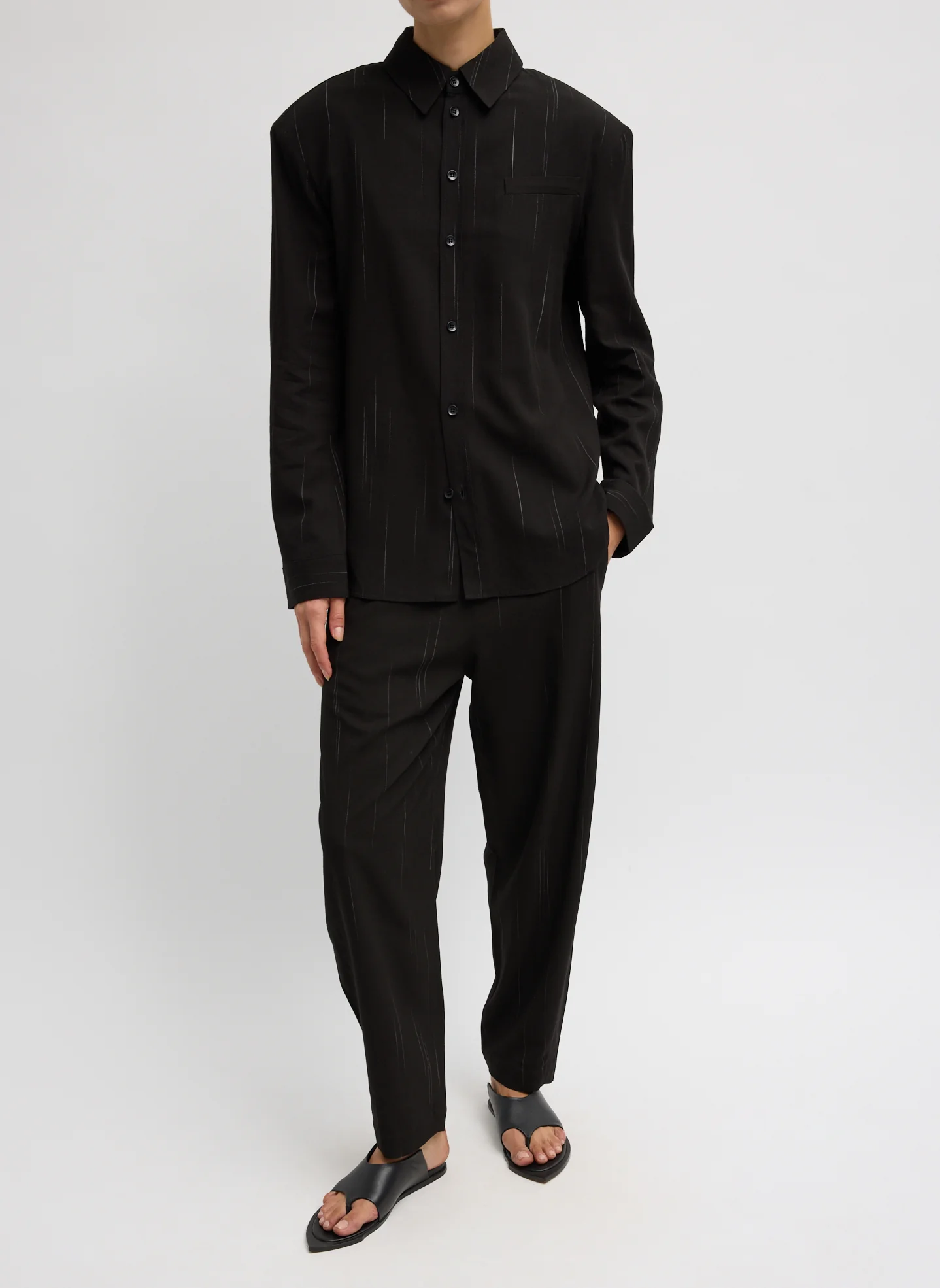 Viscose Suiting Reese Curved Ankle Pant - Image 5