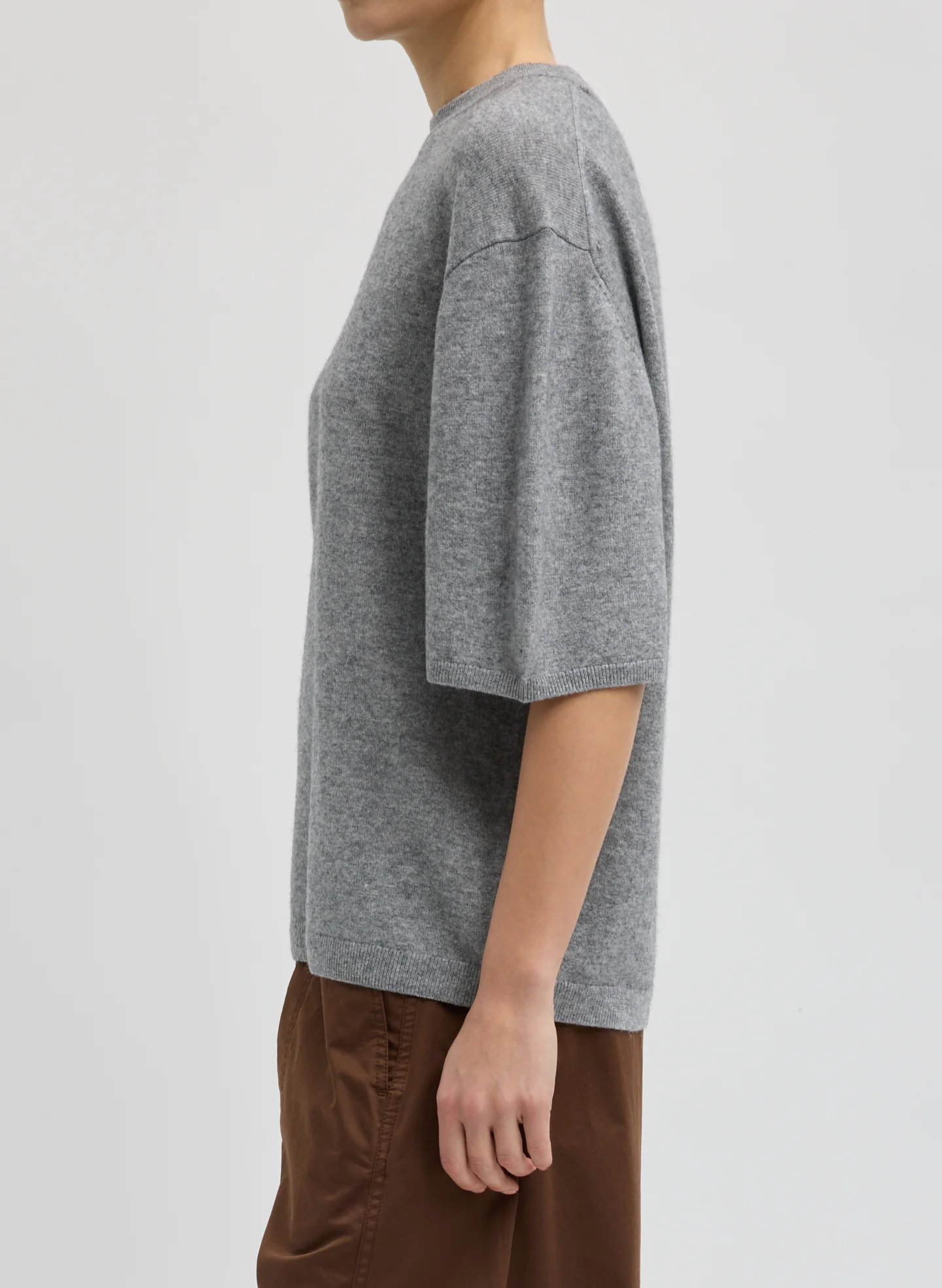 Washable Cashmere Oversized Easy T-Shirt - Image 2