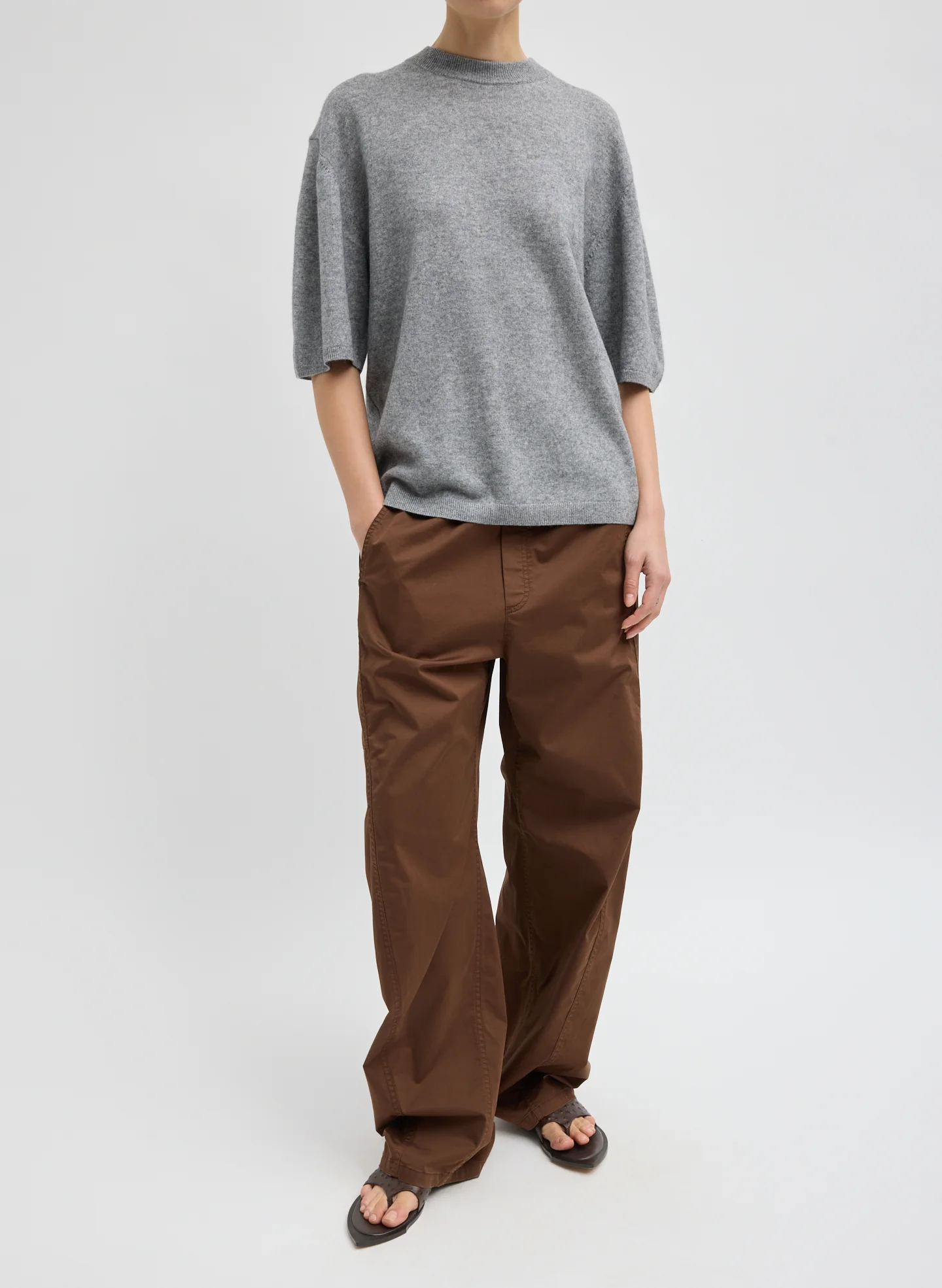 Washable Cashmere Oversized Easy T-Shirt - Image 4