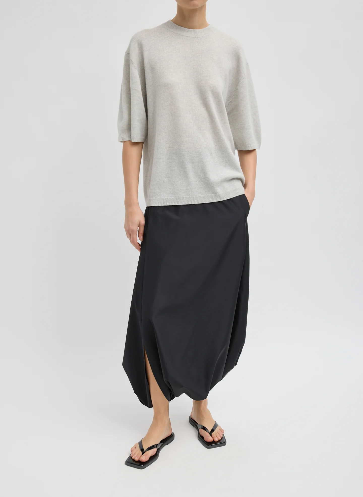 Washable Cashmere Oversized Easy T-Shirt - Image 4