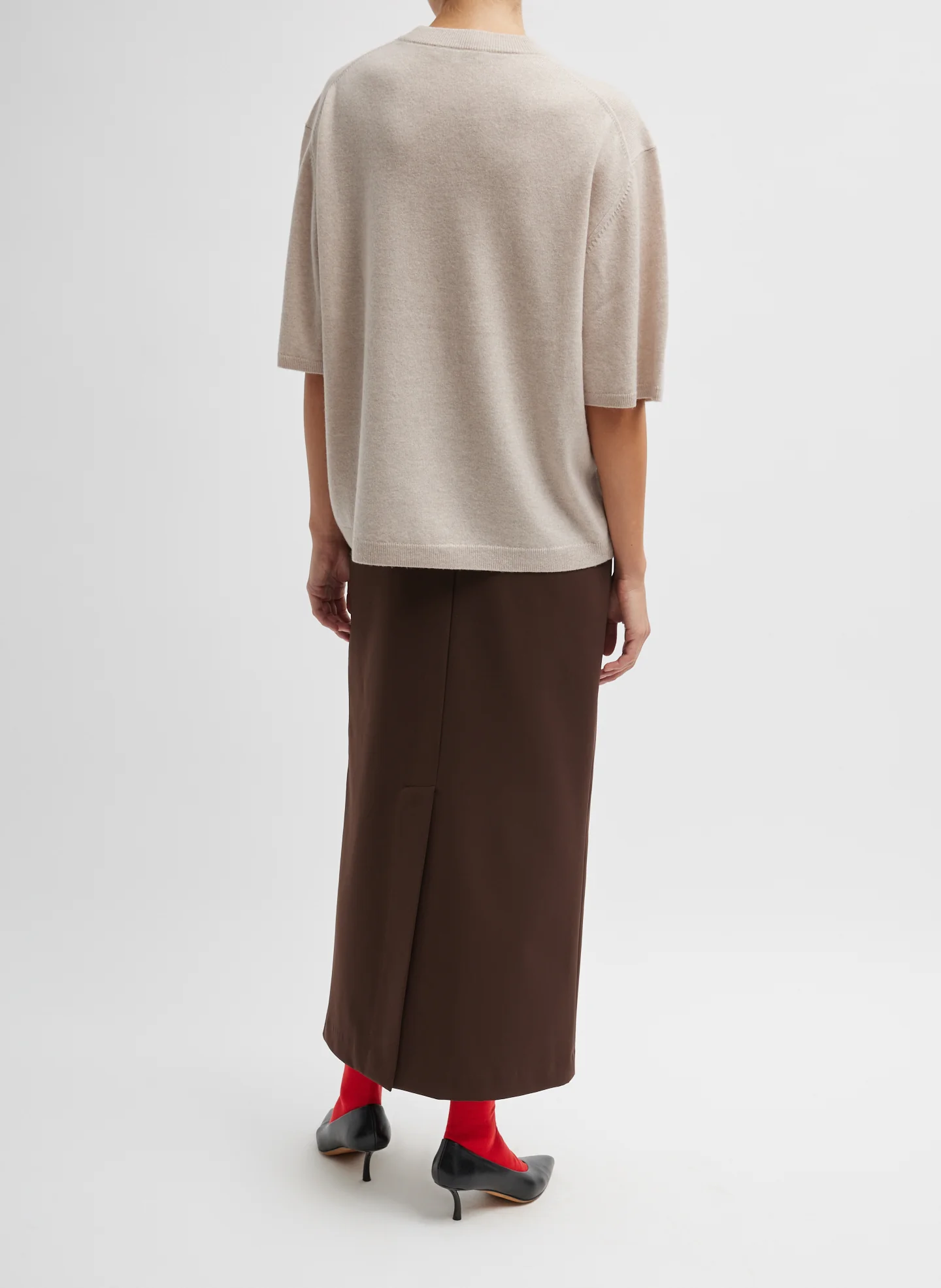 Washable Cashmere Oversized Easy T-Shirt - Image 6