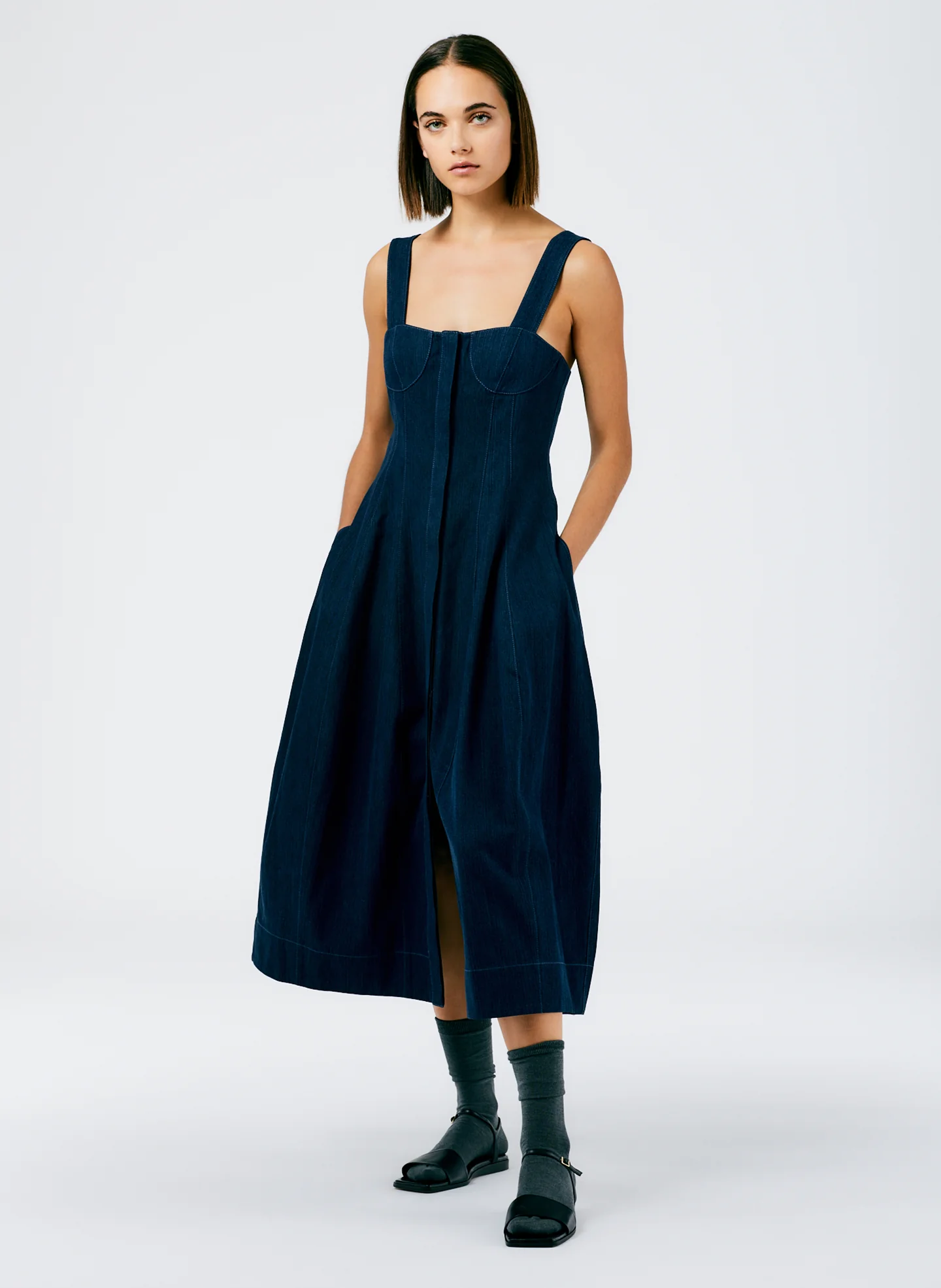Enzyme Washed Summer Denim Dress