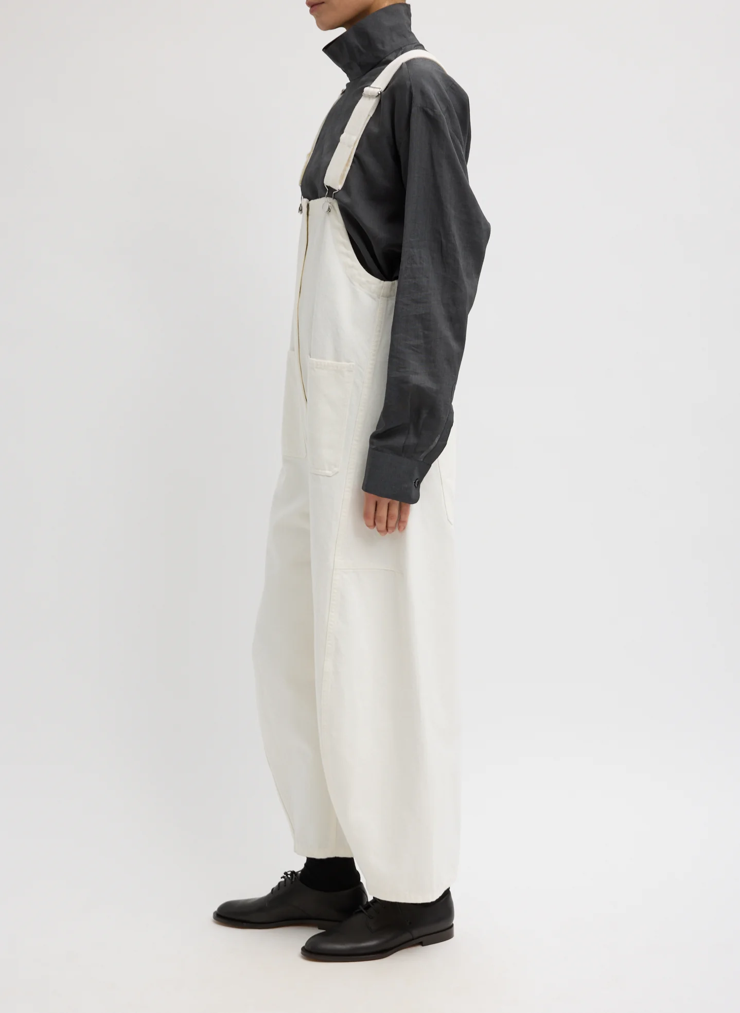 White Denim Jumpsuit - Image 4