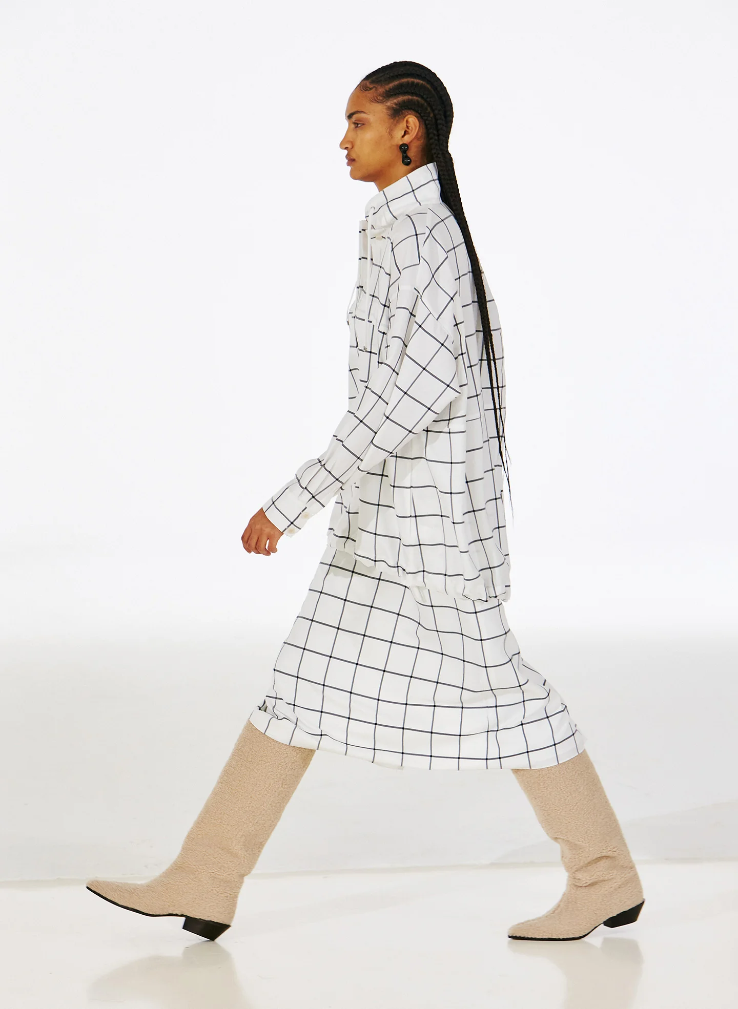 Windowpane Techy Twill Anorak Shirt - Image 2