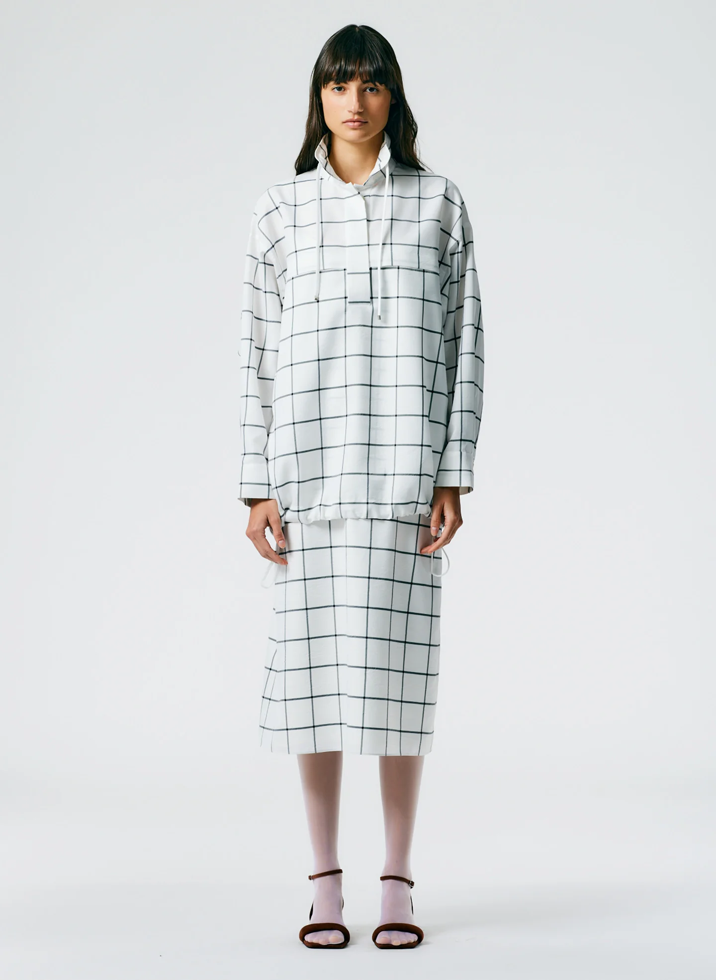 Windowpane Techy Twill Anorak Shirt - Image 3