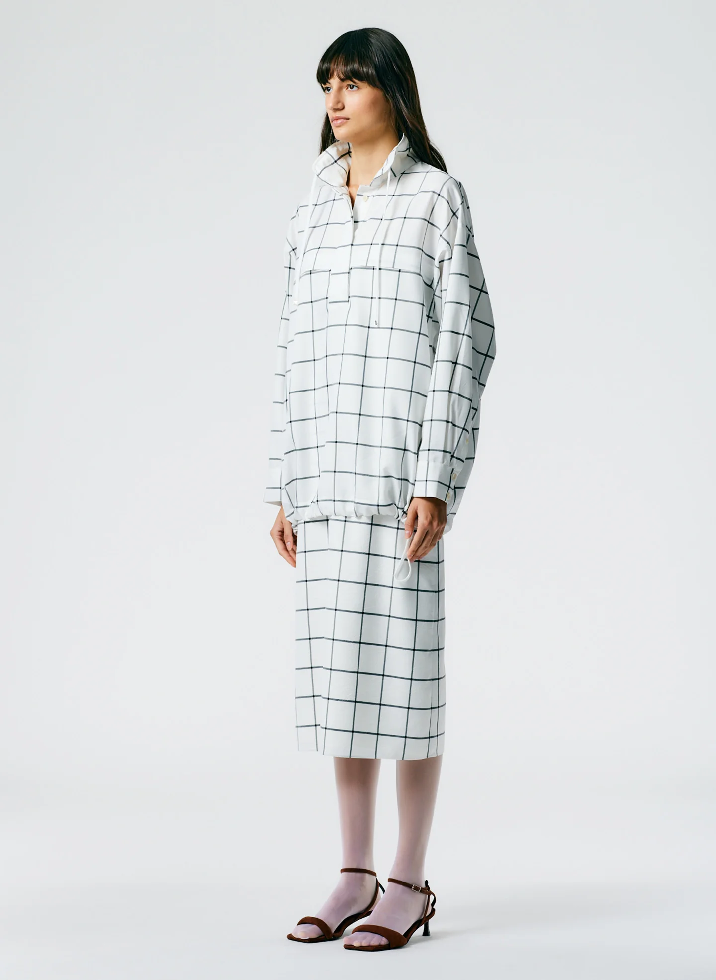 Windowpane Techy Twill Anorak Shirt - Image 4