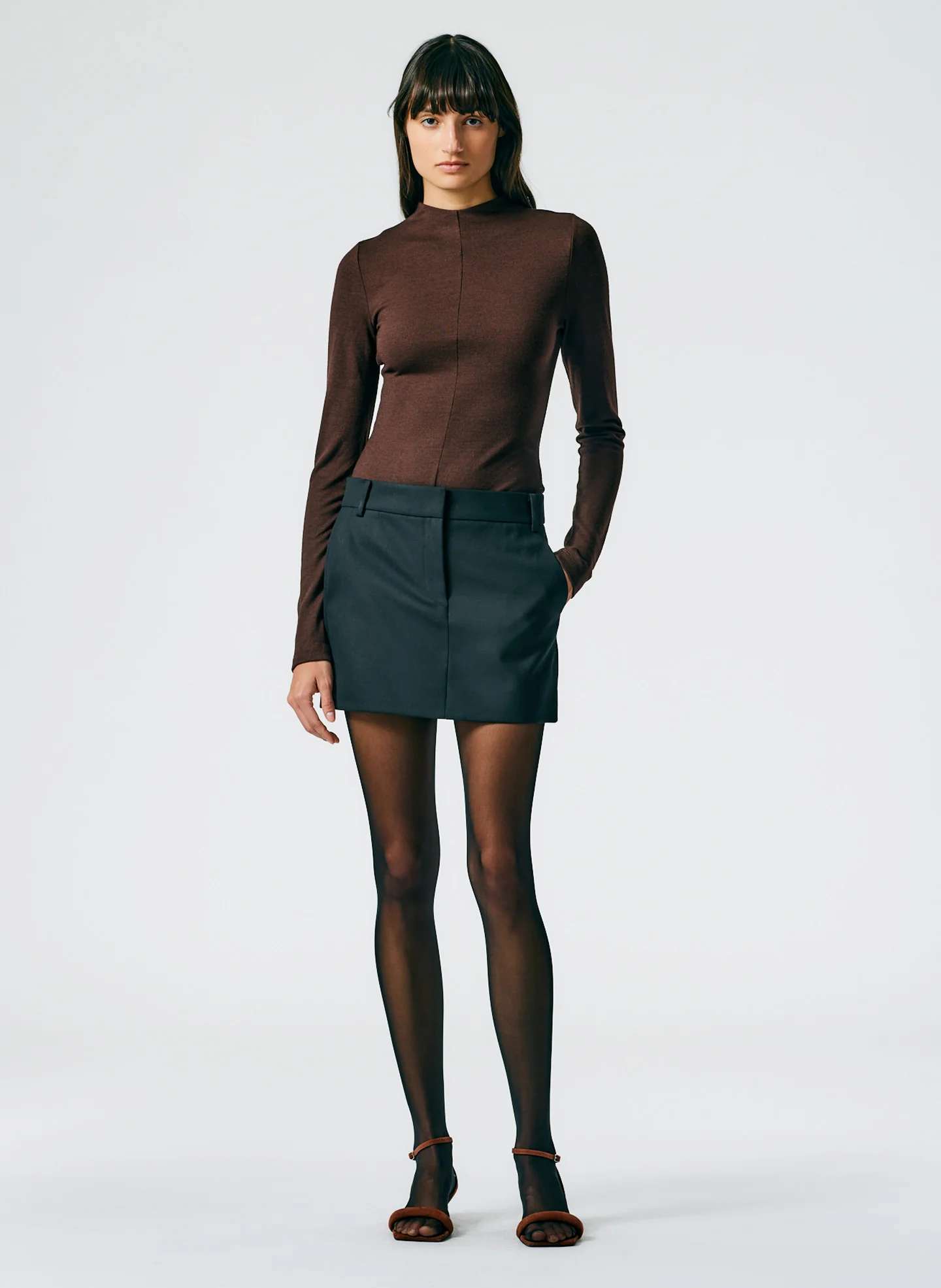 Wool Jersey Funnelneck Bodysuit - Image 5