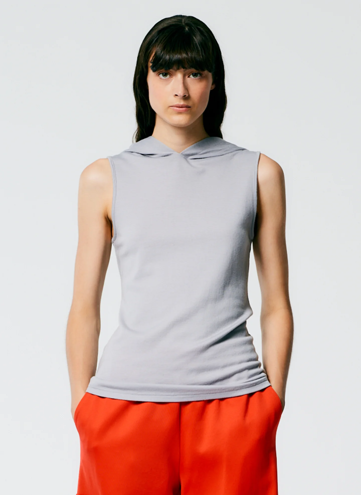 Wool Jersey Hoodie Tunic Top - Image 2