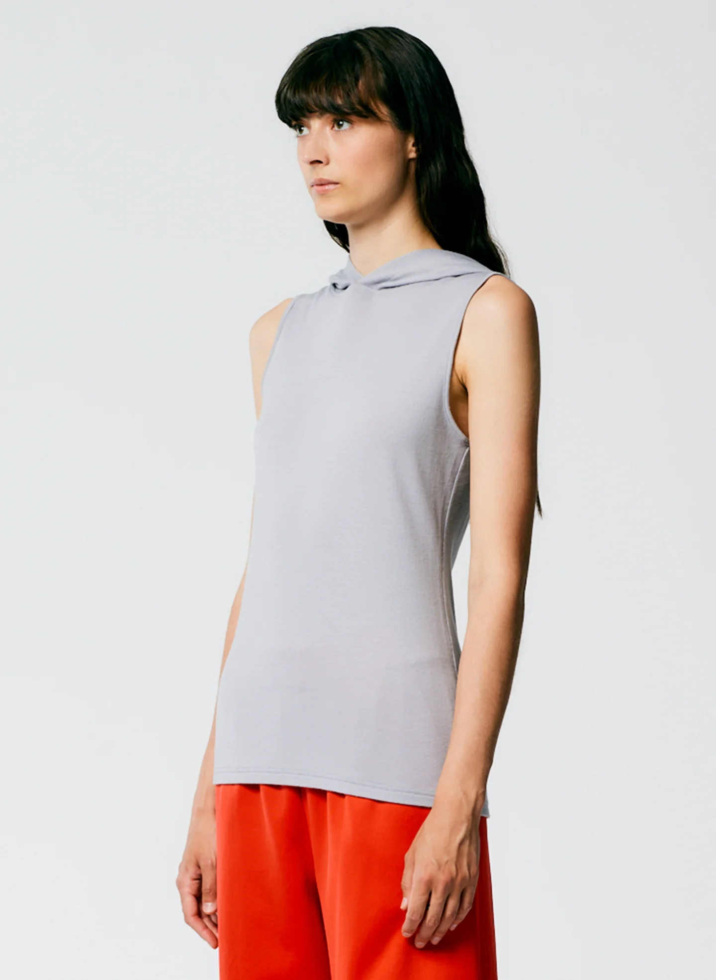 Wool Jersey Hoodie Tunic Top - Image 3