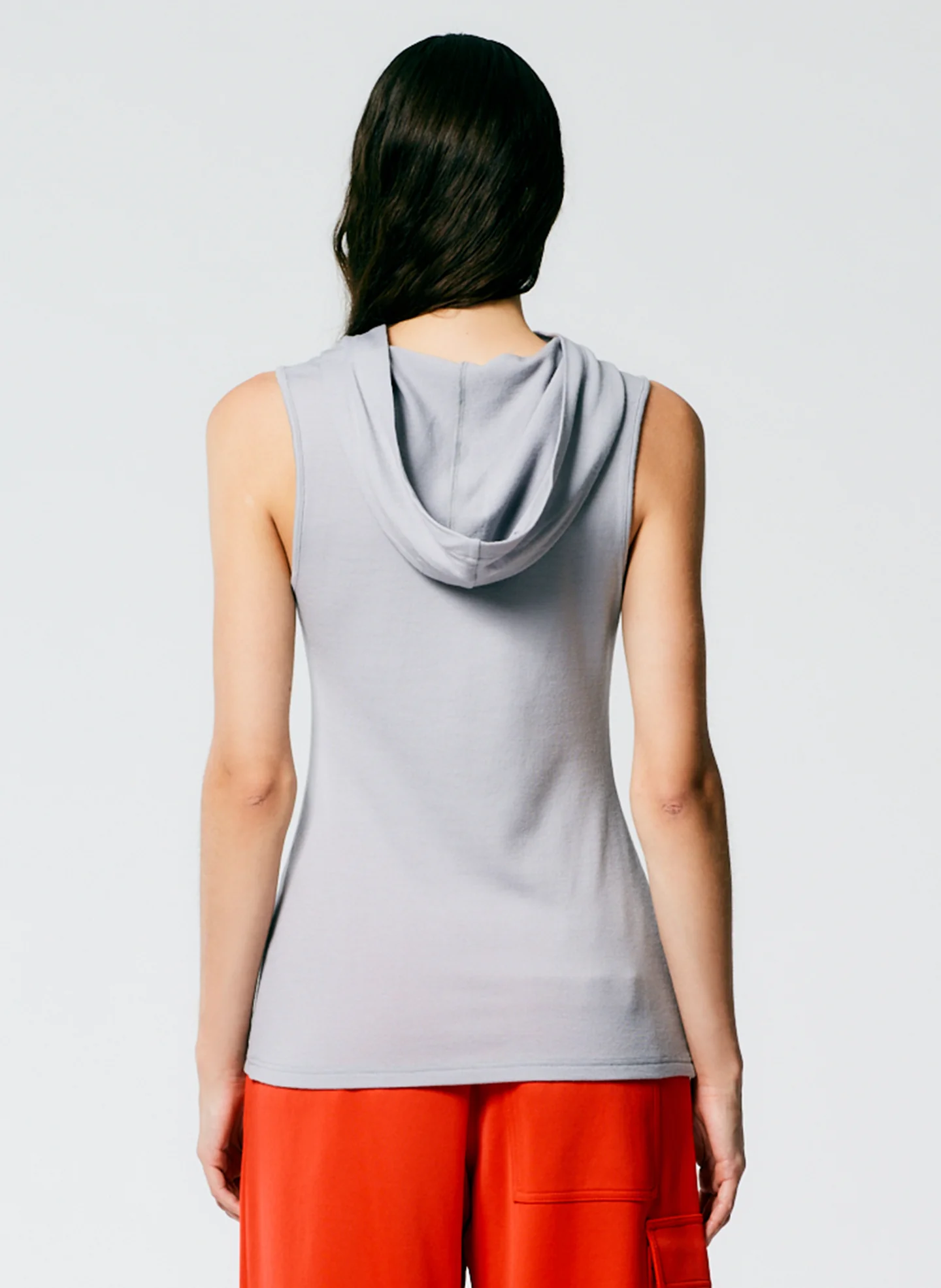 Wool Jersey Hoodie Tunic Top - Image 4