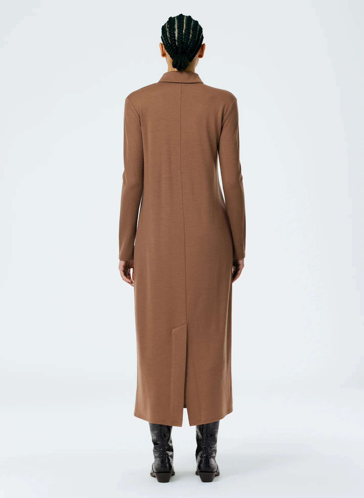 Wool Jersey Polo Shirtdress - Image 3
