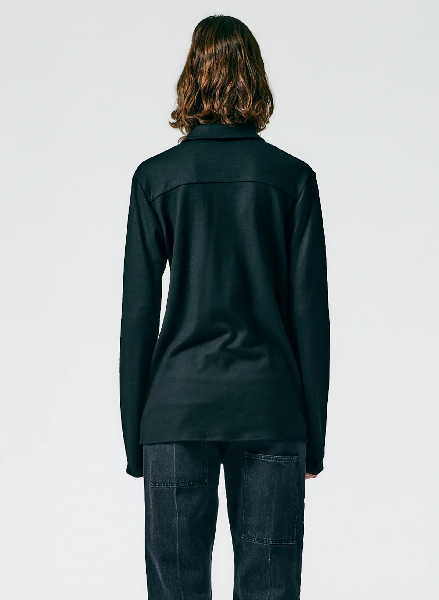 Wool Jersey Slim Shirt - Image 5