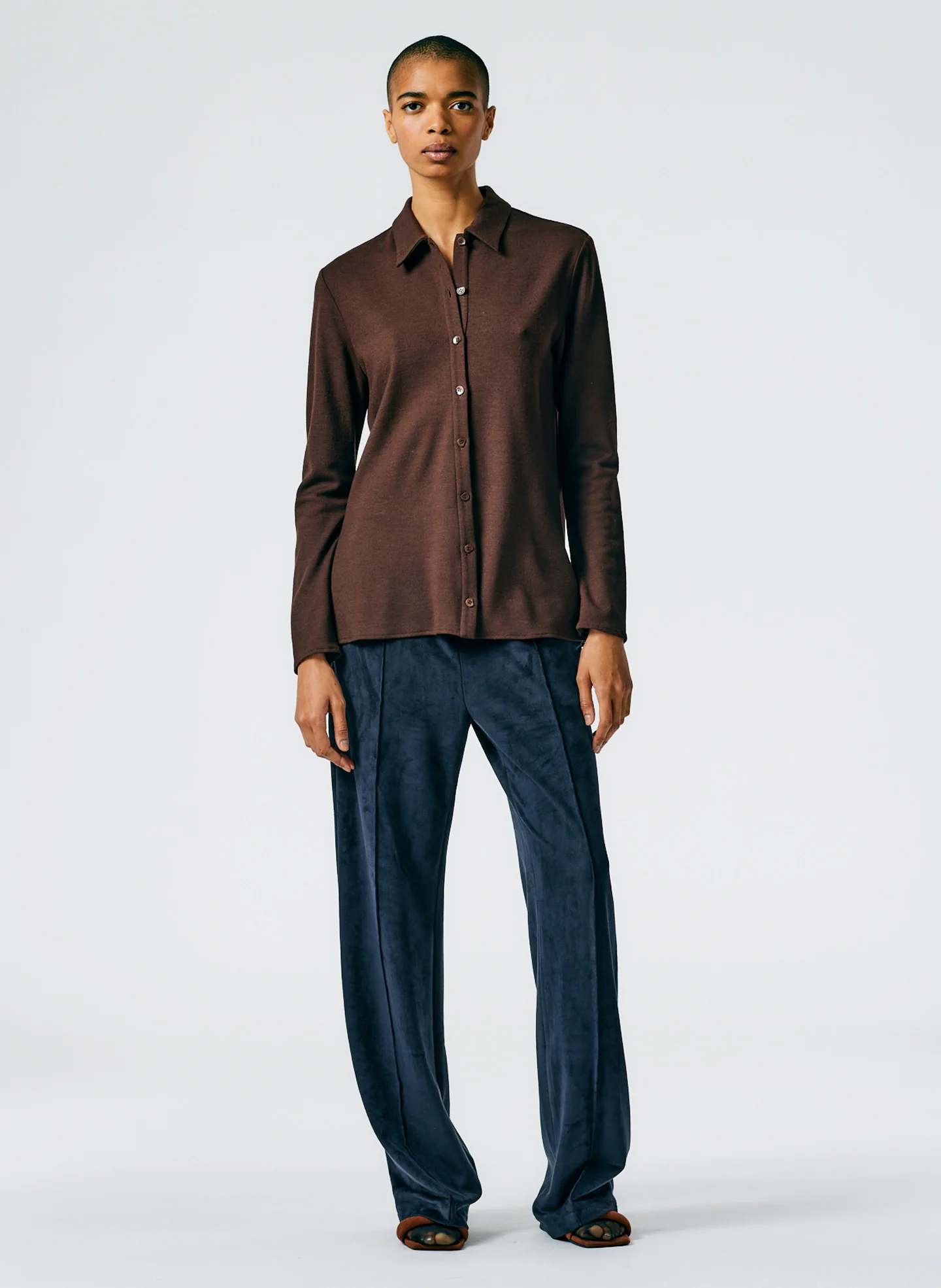 Wool Jersey Slim Shirt - Image 6